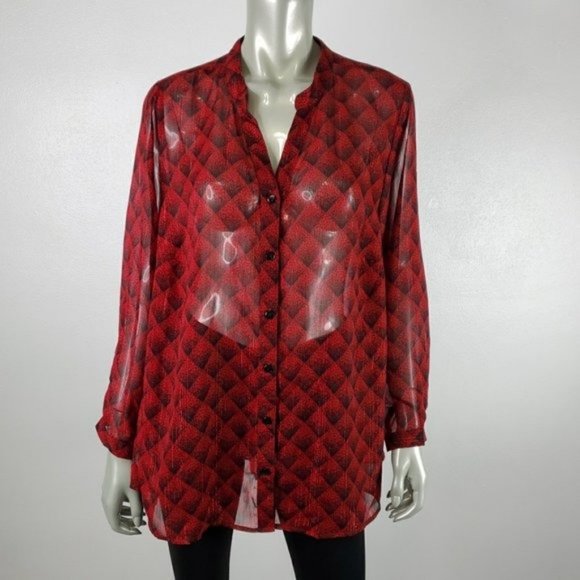 Catherines Womens Top Plus‎ Size 1X Petite - Picture 2 of 6